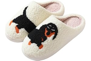 Tuxuseo Carino Pantofole Animali Da Donna, Carino Cartoon Pantofole Pantofole Bassotto, Pantofole Antiscivolo Cartoon Pantofole Per Donne, Adolescenti, Adulti