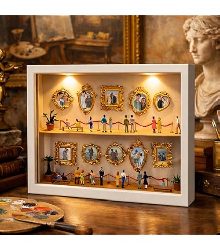 DIY Mini Museum Silhouette Box, Creatieve Memory Display Case