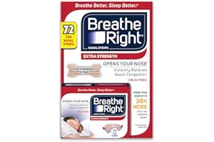 Breathe Right Extra Strength Nasal Strips, 72 Strips