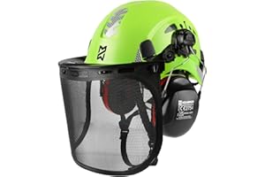 HEARMOR Mervex Forest Air - ABS Safety Helmet for Forestry Aerial Workplaces - EN12492 Certified - Meets EN397 - Shock & Penetration Resistant - Construction Worker Safety Helmet