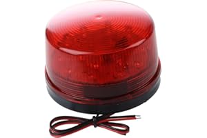 Naisidier Gyrophare rouge LED de sécurité pour automatisation 12 VCC