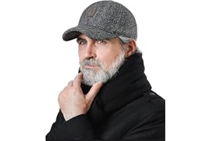 CLAPE Winter Baseball cap with Ear Flap Cappello Baseball Invernali Cappellino in Lana con Paraorecchie Cappellini Invernali