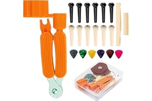 Guitar String Winders,String Cutter Guitar Bridge Pin Puller Guitar string change kit, easy to carry, quick string change-Junlego