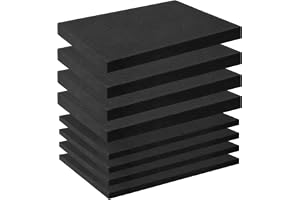 Bqkroa 8 stycken rasterskum kubskum: 4 stycken 305 x 305 x 25 mm/4 stycken 305 x 305 x 10 mm skumsnitt, nätskum för skyddande