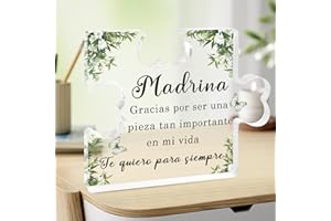 XIOABRE Regalo Madrina Cumpleaños Regalo Cumpleaños para Madrina Puzzle Acrílico Regalo Madrina Regalo De Cumpleaños Madrina Regalos Navidad Madrina Ideas Regalo Madrina Bautizo Regalos para Una Madrina