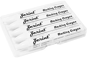 ZERINT HT-921W 5 Pezzi di Gesso Pennarello per Pneumatici (Bianco)