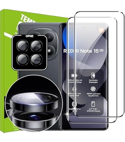 BROTECT 3x Schutzglas Panzer Folie Glas klar Schutzfolie (für Xiaomi Poco X8 Pro (Display Rückseite