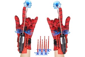 Nhcuijun Spider Web Shooter for Kids age 3-14, Superhero Interactive Fun Children's Educational Spider Launcher Toys for Boys and Girls Costume Cosplay Gift (Black)