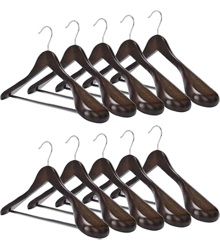 Distinctly Different Houten kledinghanger voor pak deluxe - ongelakt