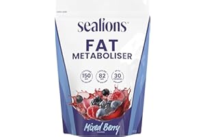 SEA LIONS Sealions Fat Metaboliser Mixed Berry Thermogenic Fat Burner Weight Loss Powder 30 Servings Pre Workout Energy Drink for Men and Women