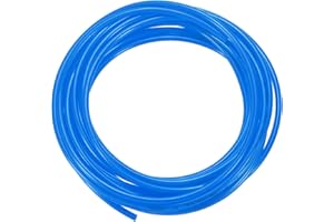 sourcing map Pneumatic Tubing Pipe Pu Hose 4mm OD x 2.5mm ID 5 Meters(16.4 FT) Air Compressor PU Polyurethane Line Hose Tube for Air Compressor Water Fluid Transfer, Blue