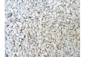 Doubleyou Geovlies & Baustoffe Piedras decorativas blancas de 6 a 14 mm. (piedra de mármol) (blanco, 5 kg) 3,99/kg.