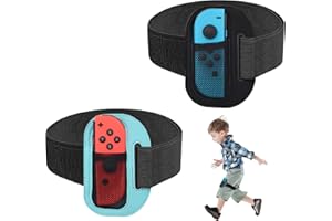 Klaimbmo 2 pezzi fascia switch, fascia switch, fascia switch sport, Cinturino Per Le Gambe Per Switch, Per Le Gambe Per Ring Fit Switch (Bambini)