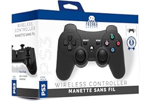Freaks and Geeks Manette PS3 Sans Fil + Câble de recharge de 1M