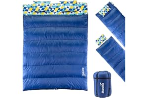 Skandika Iceland | sacco a pelo doppio per 2 persone con/senza fodera in flanella di cotone per adulti, separabile, fino a 0°C/3°C | inverno outdoor campeggio