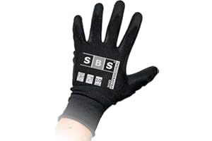 SBS Nylonhandschuhe | 12 Paar | Größe 10 Professional | Bauhandschuhe Arbeitshandschuhe Schutzhandschuhe Montagehandschuhe | EN 388