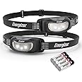 Energizer LED Head Torch, Universal Plus with Night Vision, for Indoor, Outdoor Lights and Camping, Pack of 2