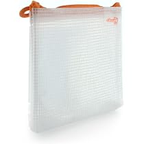 Office Box Mehrzwecktasche Transparent & Wasserdicht | Größe 9x20 Cm ('Stift') | Mit Nylonverstärkung & Reißverschluss