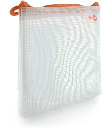 Office Box Mehrzwecktasche Transparent & Wasserdicht | Größe 9x20 Cm ('Stift') | Mit Nylonverstärkung & Reißverschluss