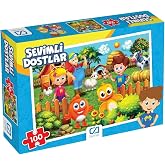 CA Games Sevimli Dostlar Lisanslı 100 Par&ccedil;a 34x24cm &Ccedil;ocuk Puzzle Yapboz Serisi