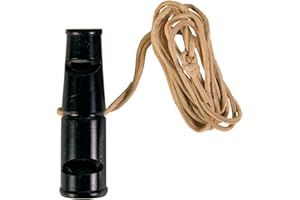 TRIXIE Buffalo horn whistle, 6 cm. Two-tone: whistle and trill tone (ideal for training and hunting)