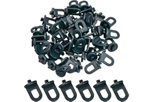 Pinsheng 50 Stück Gewächshausclips, Kunststoff Stabile Pflanzenhalter, Aufhängevorrichtungen Ösen Rankhilfe Clips Gewächshaus Zubehör
