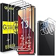 QULLOO Screen Protector for Xiaomi Redmi Note 13 Pro 4G, Pack of 3 Tempered Glass Screen Protector with 3 Camera Protection [9H Hardness Glass Film] [HD Clear Protective Glass] [Anti-Scratch Screen