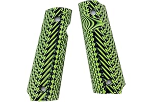 Aibote Dimensione Piena G10 1911 Impugnature per pistola Coltello per pistola Personalizzato FAI DA TE Maniglie EDC Materiale adatto alla maggior parte dei modelli Commander, Standard e Government 1911