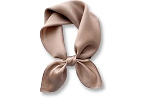 PoeticEHome Seidenschal in Uni-Farbe aus 100% Maulbeerseide - 68x68 cm Halstuch für Damen | Quadratisches Einfarbig Seidentuch | Mit Geschenkbox