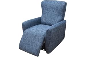 WWQQKJ 4-Pezzi Copripoltrona Relax Reclinabile Universale, Moderna Fodere Copripoltrona Reclinabile 1 Posto Elasticizzato Lavabile Rimovibile,Copertura per Poltrona Reclinabile(Color 24)
