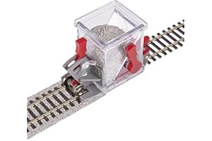 Proses PBS-H0-02 H0 distributore di pietrisco DC con asse di guida, regolazione in altezza, leva di intercettazione e opzione di traino HO 1:87