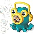 NC Portable Bubble Machine for Kids, Automatic Shaking Head Octopus Bubble Maker 3000+ Bubbles Per Min Blower Bubble Solution for Toddlers Birthday Party Gift Indoor Outdoor Toys for Girl Boys Age 3+