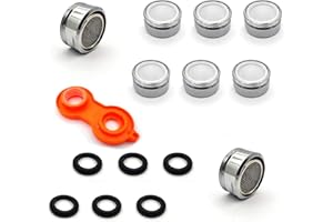 DAJMAIEZ 6 Pcs M24 Tap Aerator Nozzle, Stainless Steel Faucet Filter with Gaskets and Wrench