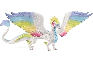 Schleich BAYALA 70728 — Figura de Dragón Arcoíris con Partes Móviles y Alas Grandes, 33 cm — Figura de Colección Dragones y Seres Míticos — Juguetes para Niños de 5 Años o Más