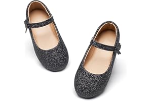 Kiderence Kleine Kleinkind Mädchen Kleid Schuhe Ballerina Ballett Wohnungen Kinder Mary Janes