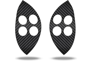 ‎CAVERZ CAVERZ Dekor für Mercedes SLK R171 und C-Klasse W203 Lenkrad Bedienelement Lenkradtaste Schalter Multifunktionstaste Reparatur-Set (Carbon-Design)