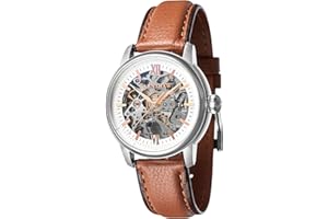 Thomas Earnshaw Cornwall Skeleton męski automatyczny zegarek 40 mm z paskiem z prawdziwej skóry ES-8110