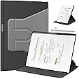 XLTTONG Case for reMarkable Paper Pro 11.8''- 360° Rotation Lightweight and Hard Back Shell Protective Book Folio Cover with Built-in Pen Holder Auto Sleep/Wake - for 11.8" 2024 Released (Gray)