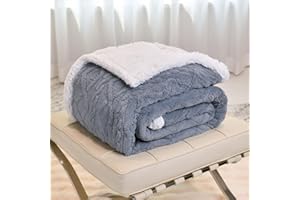 ‎DREAMLANDING DREAMLANDING Elektrische Heizdecke Single120 x 160cm, um Körper warm zu halten Maschine Waschbar Soft Jacquard Sherpa werfen 4-Wärmestufen
