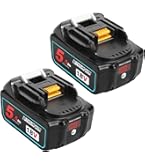 18V 5.0Ah vervangingsbatterij BL1850B voor Makita 18 Volt LXT met vermogensindicator Power Tool batterij BL1860B BL1850B BL1850 BL1840B BL1840 BL1830 BL1815B BL1815, 2 stuks
