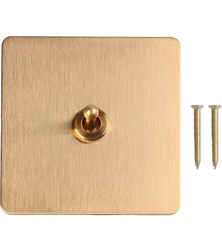 Knightsbridge Schalterdose – Polierte Messing-Steckdose, Schraubenlos, 13A, 1-fach, Doppelpol – Elegant Und Einfach Zu Installieren