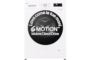 LG F4NX1009NWB Lavatrice 9 kg a Carica Frontale Serie X1, Classe A, 1400 giri, Wi-Fi, 6 Motion Direct Drive, Lavaggio a Vapore Allergy Care, Libera installazione, Essence White