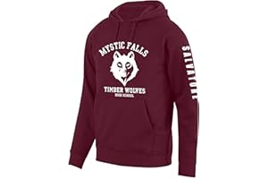 Snapit The Vampire Inspired Hoodie - Mystic Falls Salvatore Front and Sleeve Print