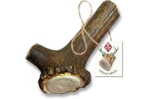 ChronoBalance L Asta de Ciervo para Perros, 100% Naturales Piezas Enteras, Palillo Masticable, Juguetes para Perros, Tratar Cuidado Dental, Sin Aditivos, Larga Duración, Conjunto de 1