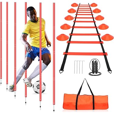 horden en slalomstangen voor sport, fitness, coördinatietraining en horden en slalomstangen voor sport, fitness, coördinatietraining en
