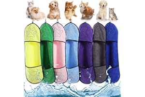 Hilloly LLMMZD Hundehandtuch, 3 Stück Haustier Badetuch, Mikrofaser Haustier Badetuch für Große und Kleine Hunde, Katzen, Haustier