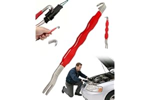 NATWO Automotive Electrical Terminal Connector Separator Tool, Remover Dual Head Design, Electrical Wire Connector Remover, Connectors Removal Pliers, Easy Disassembly with Rubber Carbon Steel for Vehicles