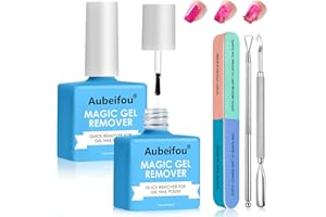 SALEEPENDENT 2x15ml Dissolvant vernis semi permanent professionnel,Vernis à ongles et manucure dissolvants,Gel Remover Rapide,Enlève Facilement et Rapidement en 3 à 5 Minutes,Facile à appliquer