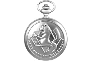 SIBOSUN Fullmetal Alchemist Taschenuhr mit Kettenbox für Cosplay Zubehör Anime, The Alchemist Taschenuhr