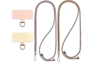 Jaslongri Handykette Universal, Handy Lanyard, Hanging around the neck or diagonally spanning, with a metal patch and adjustable and detachable rope.